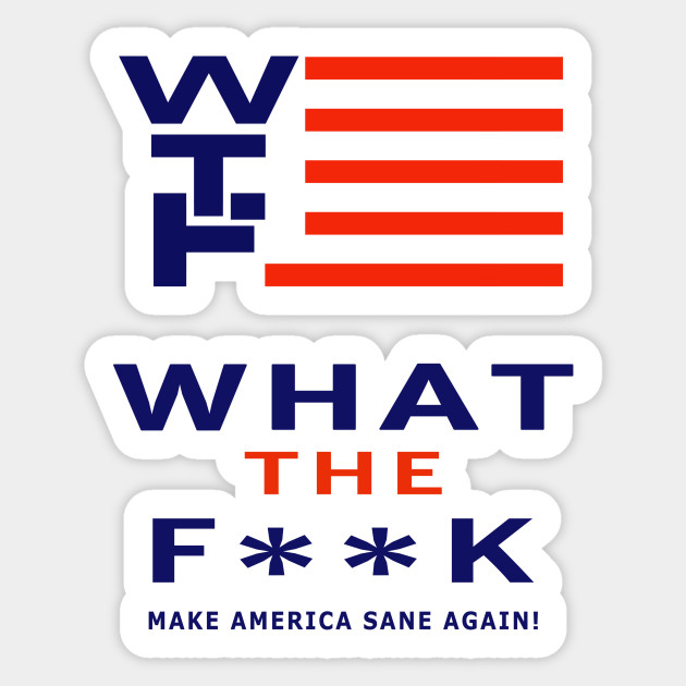 Wtf Trump Pence Parody Logo In 2020 Political Satire Pegatina Teepublic Mx