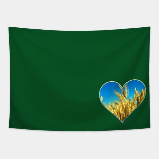 Heart with Ukrainians colors Tapestry