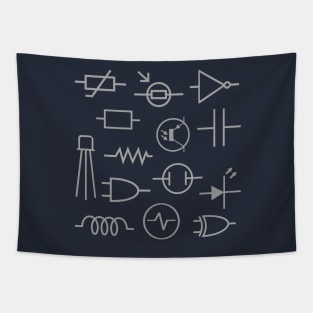 Electronic components symbols Tapestry