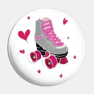 love roller skate Pin