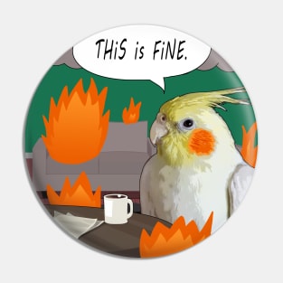 This is Fine Cockatiel Pin