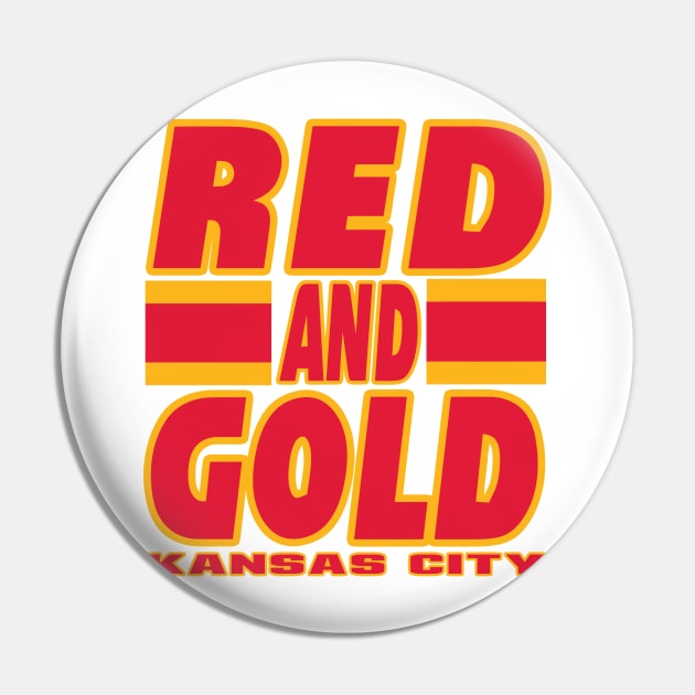 KC LYFE Red and Gold Kansas City Pin by pralonhitam