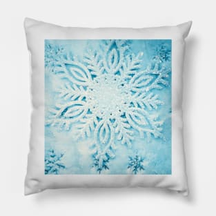 Glittery Snowflake No. 2 Pillow