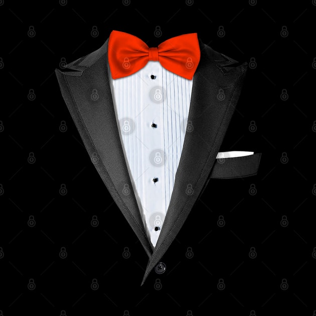 Realistic Tuxedo T-shirt Costume Graphic by ChattanoogaTshirt