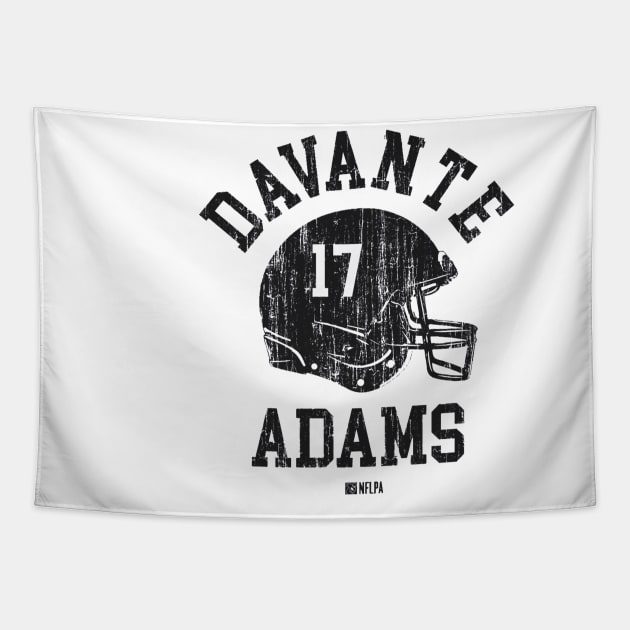 Davante Adams Las Vegas Helmet Font Tapestry by TodosRigatSot