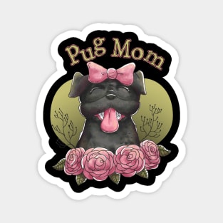 Pug mom women's dog gift Magnet