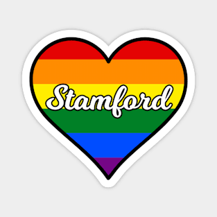 Stamford Connecticut Gay Pride Heart Magnet