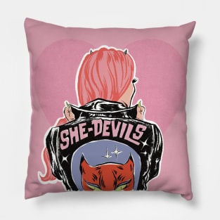 She Devils by Bad Taste Forever Pillow