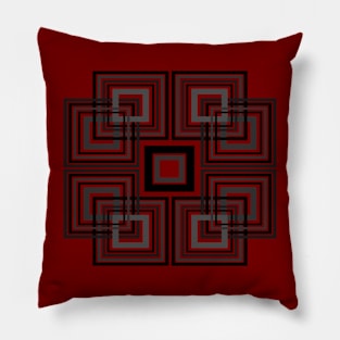 Abstract Blended Squares Pillow