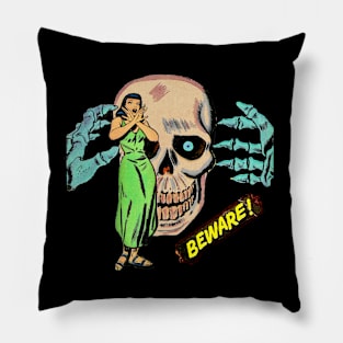 Beware the Skull Pillow