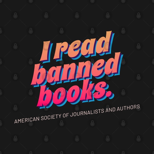 I Read Banned Books / Vintage Book Lover Geek Gift Retro Wave by Icrtee