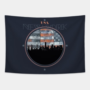 new york skyline Tapestry