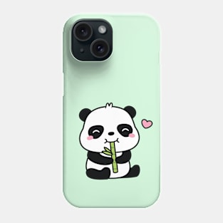 Cute Little Panda Munching On Bamboo Shoot Phone Case