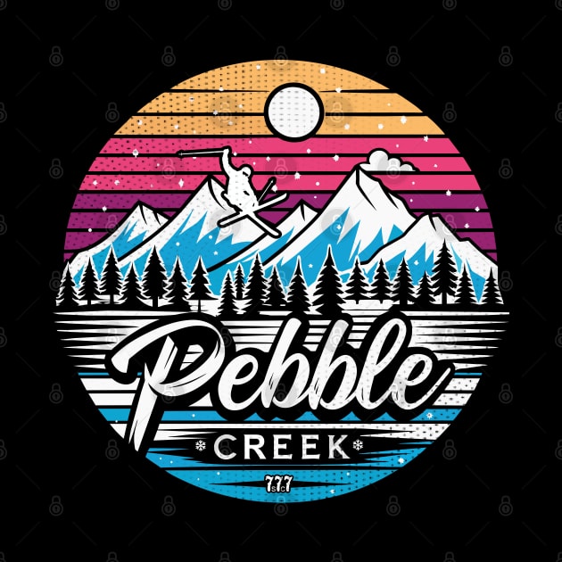 Retro Pebble Creek Ski by Surrealcoin777