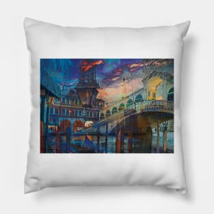 Before the sea voyage from Venice to Rome Pillow