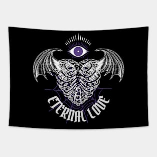 Dark Punk Eternal Love Tapestry