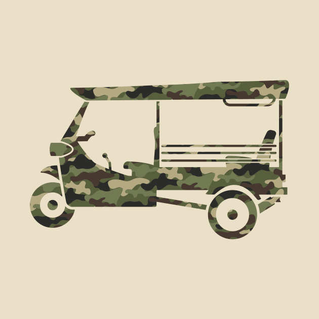 Camo Tuk-Tuk Army by Sabatico Designs