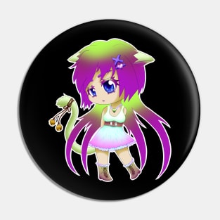 Chibi Catgirl Pin