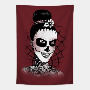 Day of the Dead Ballerina Tapestry