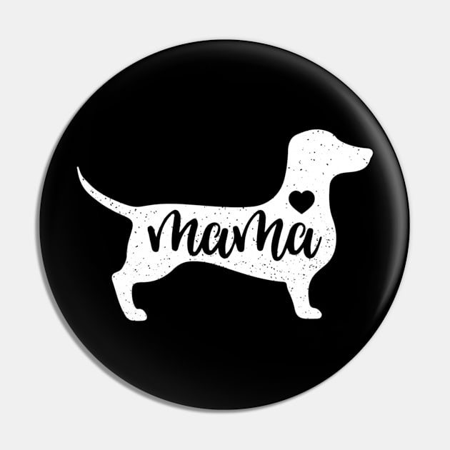 Dachshund Mama Love Heart Pin by Xamgi