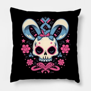 Deth Metal Rabbit Pillow