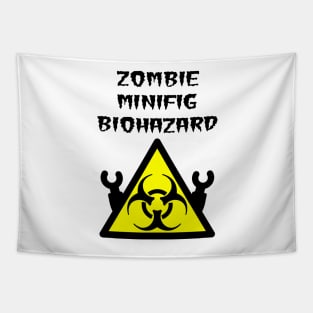 ZOMBIE MINIFIG BIOHAZARD Tapestry