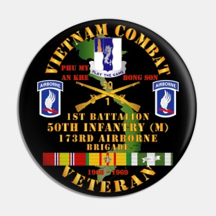 Vietnam Combat Veteran w 1st Bn - 50th Inf - 173rd Airborne Bde 1968-69 w VN SVC Pin