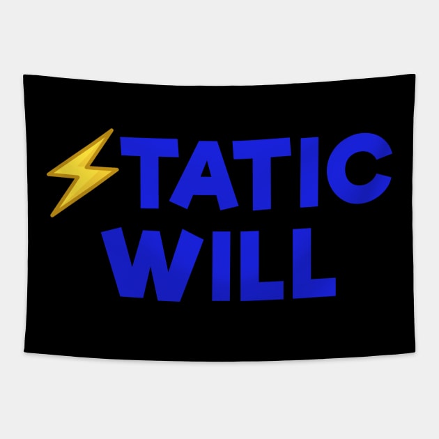 Static will Blue Tapestry by Dolta