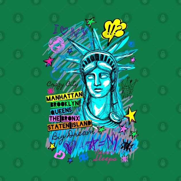 New York city statue liberty by Mako Design 