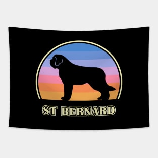 St Bernard Vintage Sunset Dog Tapestry