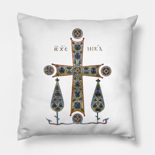 Byzantine Illuminated Cross Pillow