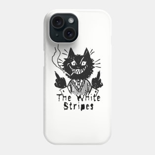 white and the bad cat Phone Case