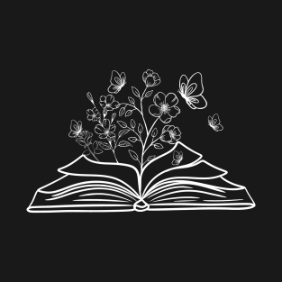 Floral Book T-Shirt