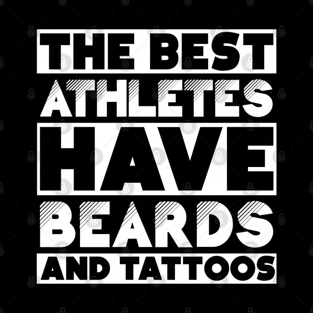 Bearded and tattooed athletes job gift . Perfect present for mother dad friend him or her by SerenityByAlex