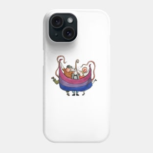 LGBT Mice celebrating Gay Pride (bisexual flag) T-Shirt Phone Case