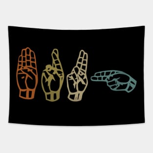 Bruh Asl Sign Language Tapestry