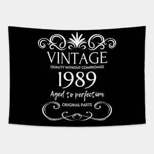 Vintage 1989 - Birthday Gift For Men Tapestry