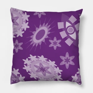 pattern with leaves and flowers paisley style Pillow