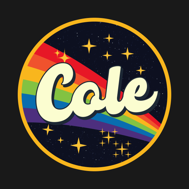 Cole // Rainbow In Space Vintage Style by LMW Art