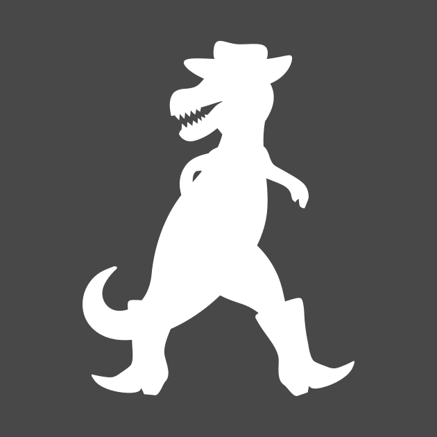 Cowboy T-Rex (white) by schlag.art