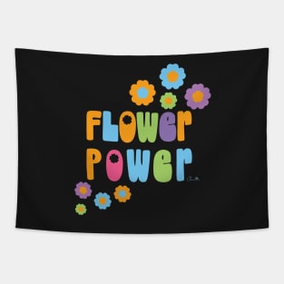 Multiple Color Flower Power Flowers Tapestry