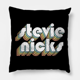 Stevie Nicks  - Retro Rainbow Letters Pillow