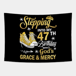 Stepping Into My 47th Birthday With God's Grace & Mercy Bday Tapestry