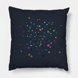 Cube Particles Design BY OverView Pillow