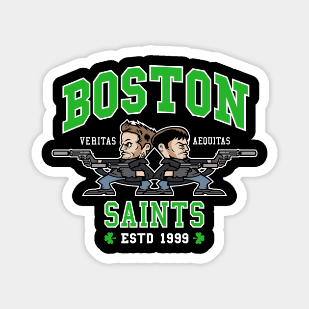 Boston Saints Magnet by GoodIdeaRyan
