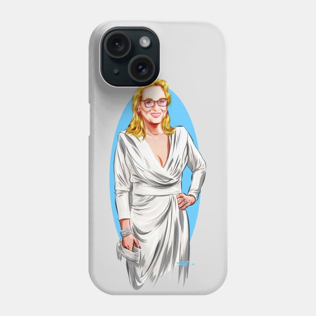 Meryl Streep - An illustration by Paul Cemmick Phone Case by PLAYDIGITAL2020