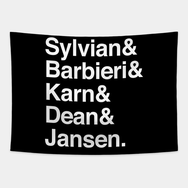 Japan/David Sylvian / Band Names List Tribute Tapestry by DankFutura