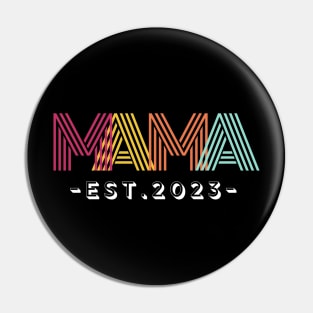 Custom Mama Design with Date, Gift for mom Pin