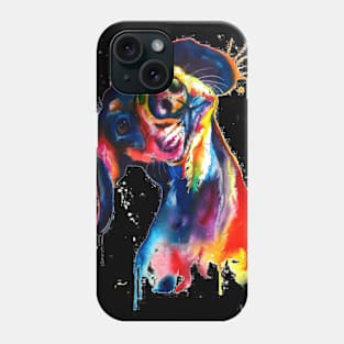 Dachshund Watercolor painting Canvas print - Watercolors Phone Case