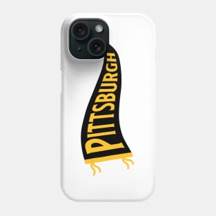 Pittsburgh Pennant - White Phone Case